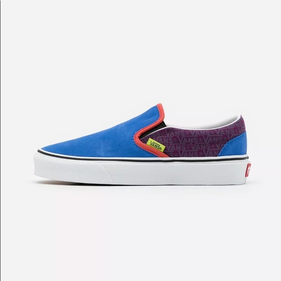 Mens (size 10.5) Vans Classic Slip On Mix & Match “Grape Juice” Skate Shoes - Picture 3 of 6